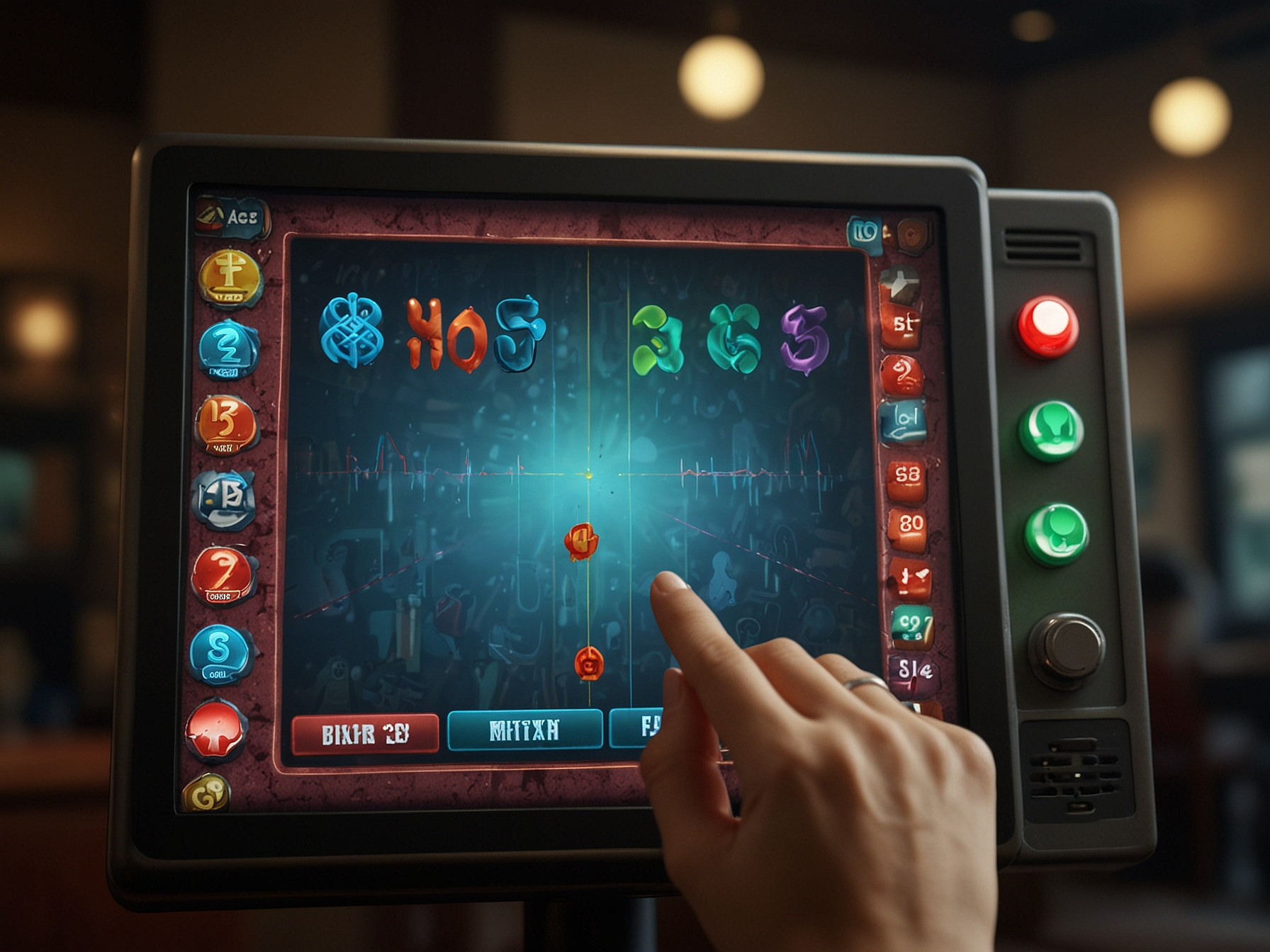 Pantalla de juego mostrando multiplicador